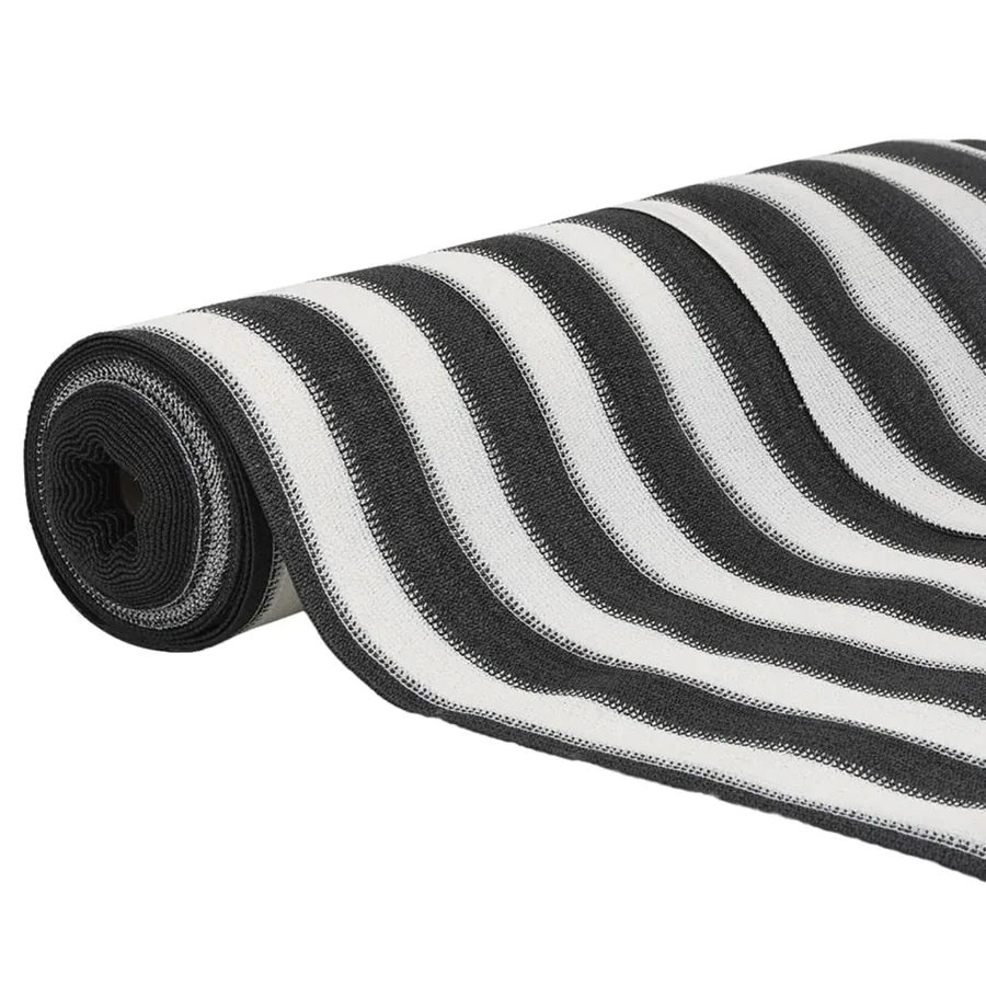 Filet brise-vue anthracite et blanc 1,5x50 m PEHD 195 g/m² - 3