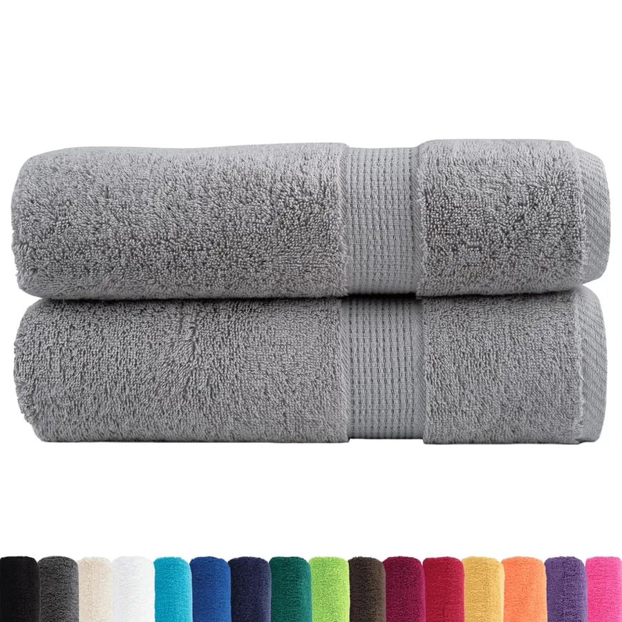 Essuie-mains de qualité supérieure SOLUND 2 pcs gris 600 g/m² - 2