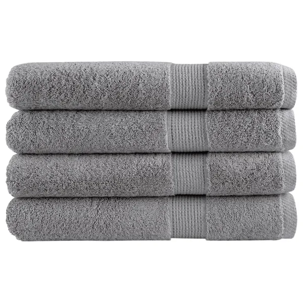 Serviettes de qualité supérieure SOLUND 4 pcs gris 600 g/m²