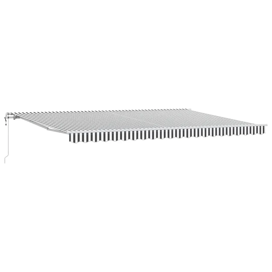 Auvent rétractable automatique anthracite et blanc 500x300 cm - 2