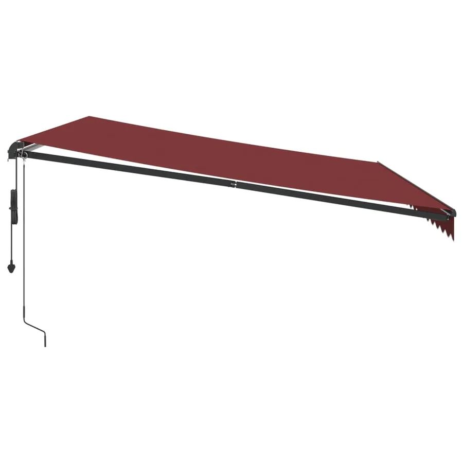 Auvent rétractable automatique bordeaux 450x350 cm - 4