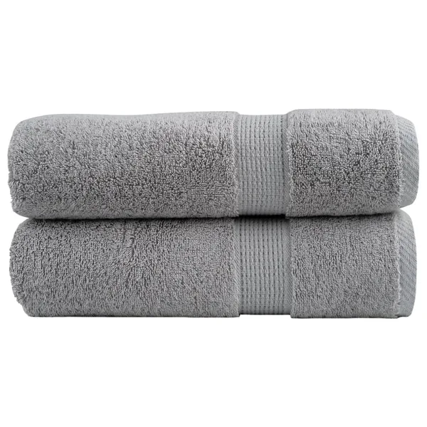 Serviettes de bain de qualité supérieure SOLUND 2 pcs gris