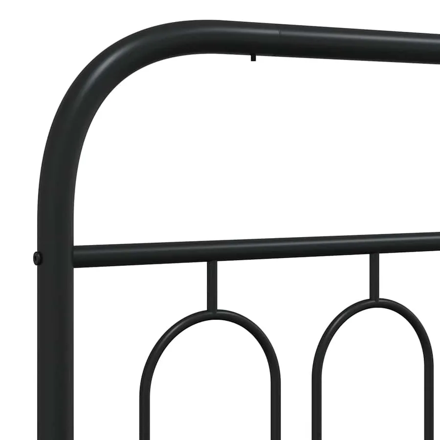 Tête de lit de remplacement métal noir 120 cm - 5