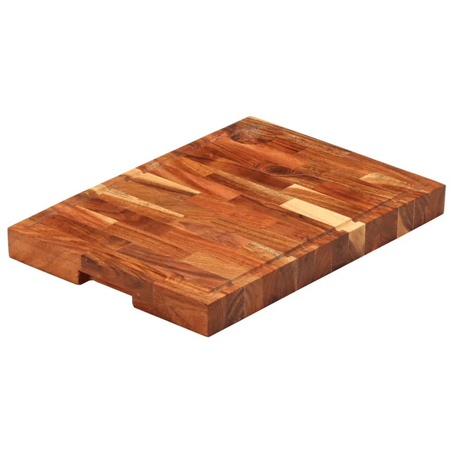 Planche à découper 42x30x4 cm bois d'acacia massif