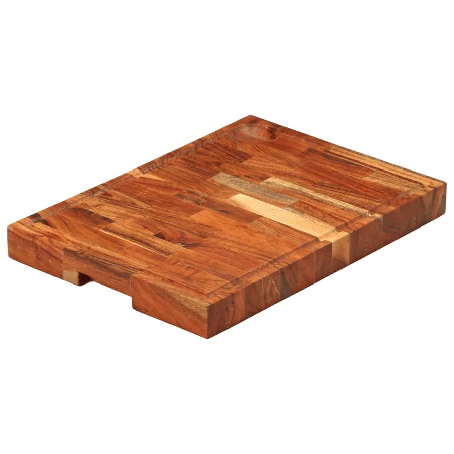 Planche à découper 42x30x4 cm bois d'acacia massif - 2