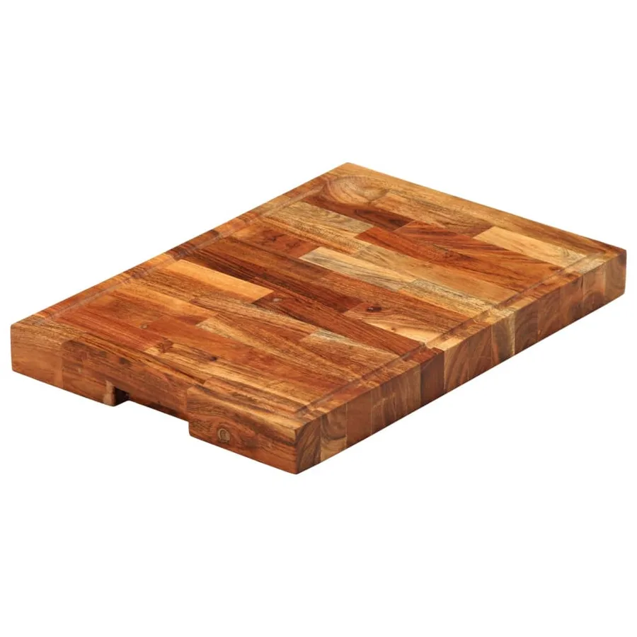 Planche à découper 42x30x4 cm bois d'acacia massif - 3