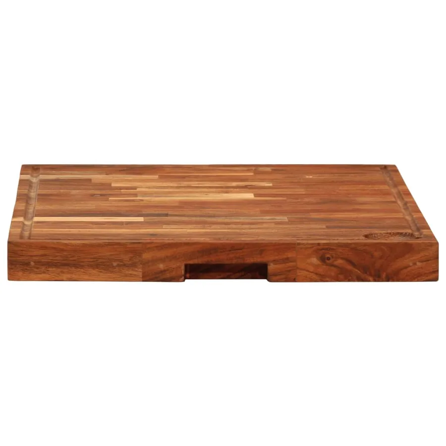 Planche à découper 42x30x4 cm bois d'acacia massif - 5