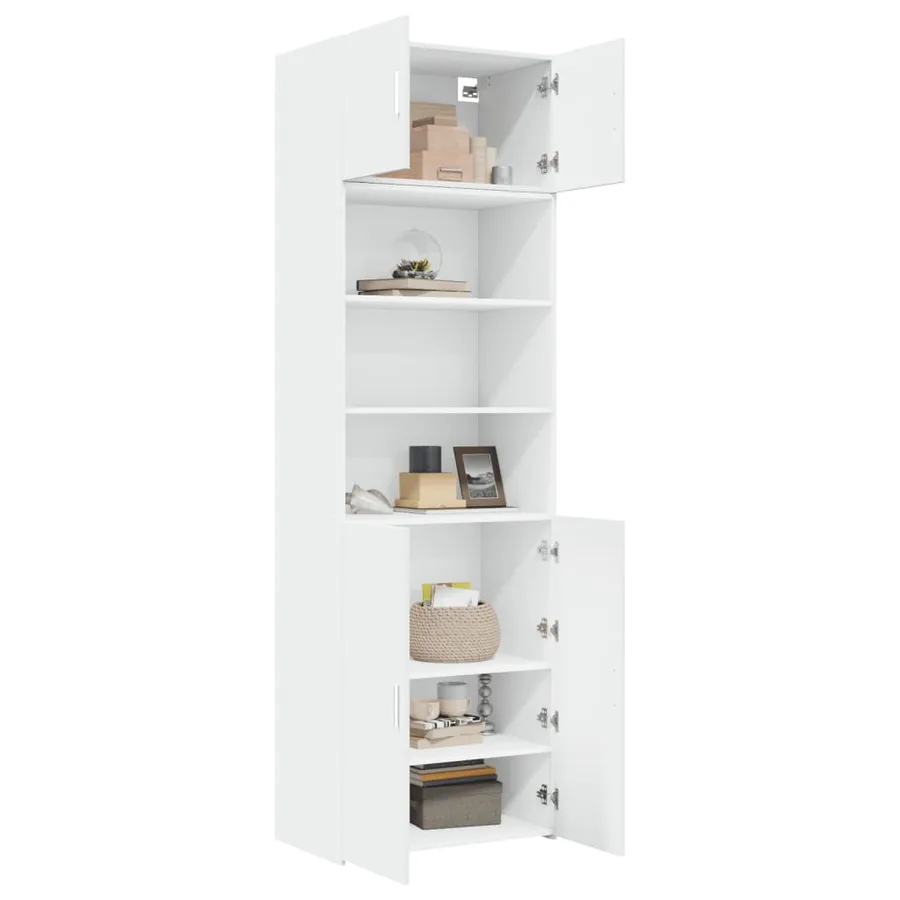 Armoire de rangement blanc 70x42,5x225 cm bois d'ingénierie - 3