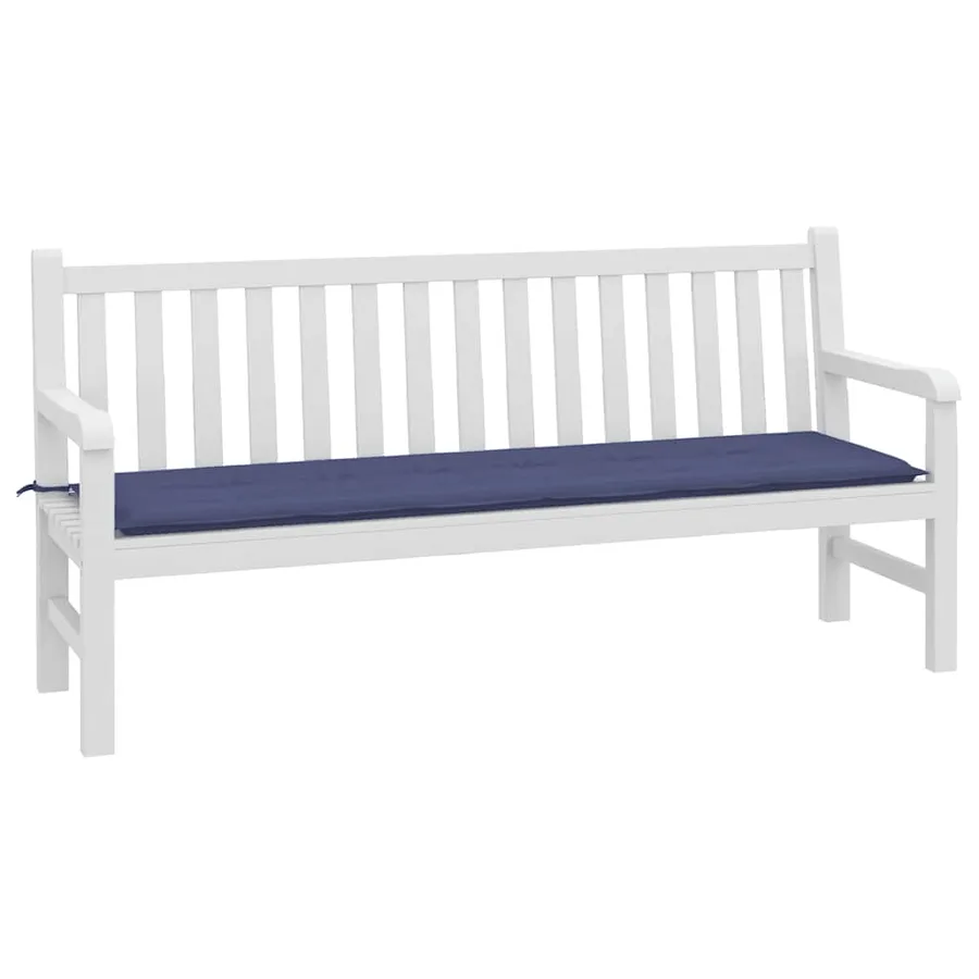 Coussin de banc de jardin bleu marine 180x50x3 cm tissu oxford - 3