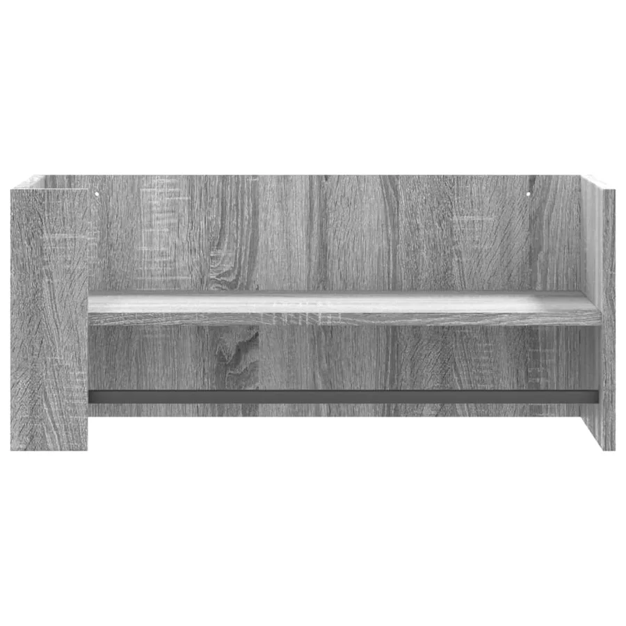 Étagère murale sonoma gris 70,5x35x30,5 cm bois d'ingénierie - 4