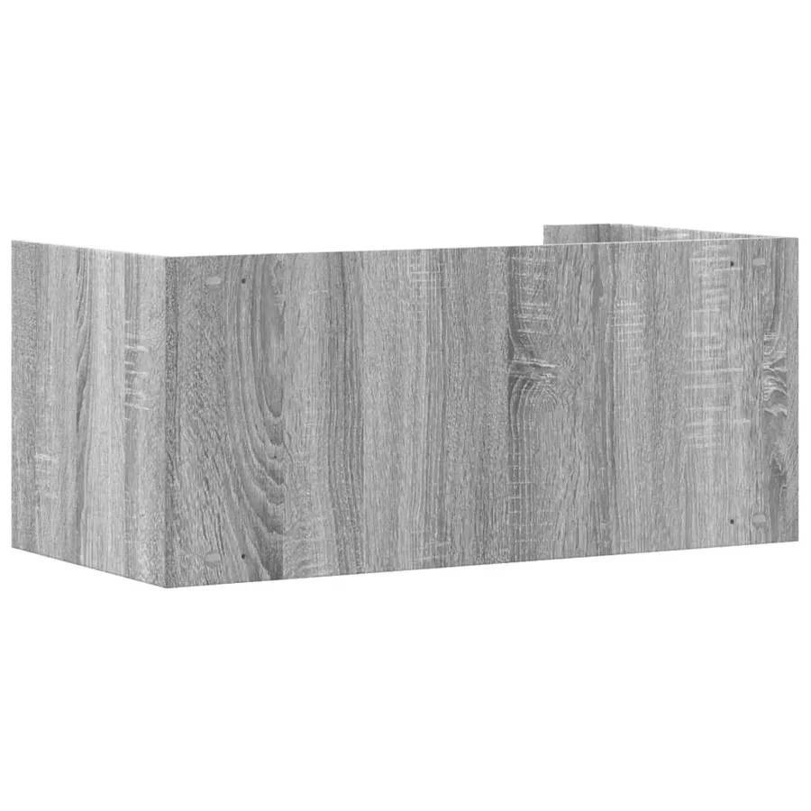 Étagère murale sonoma gris 70,5x35x30,5 cm bois d'ingénierie - 6