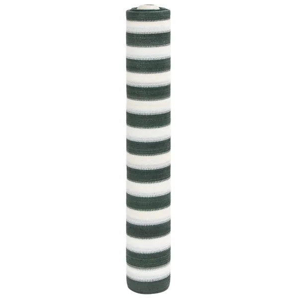 Filet brise-vue vert et blanc 1,5x25 m PEHD 195 g/m²