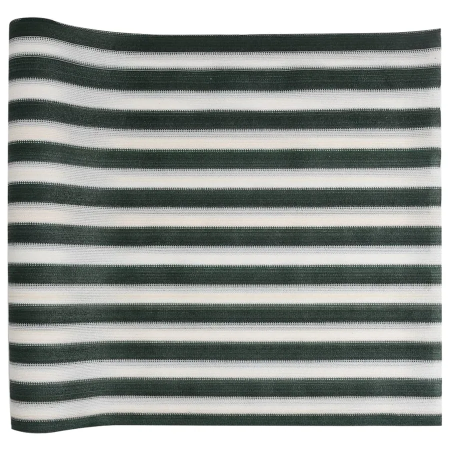 Filet brise-vue vert et blanc 1,5x25 m PEHD 195 g/m² - 2