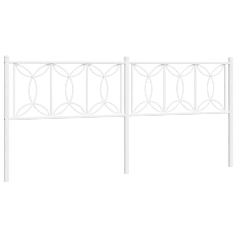 Tête de lit de remplacement métal blanc 200 cm - 2