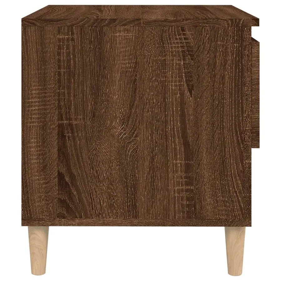 Tables de chevet 2 pcs Chêne brun 50x46x50 cm Bois d’ingénierie - 6