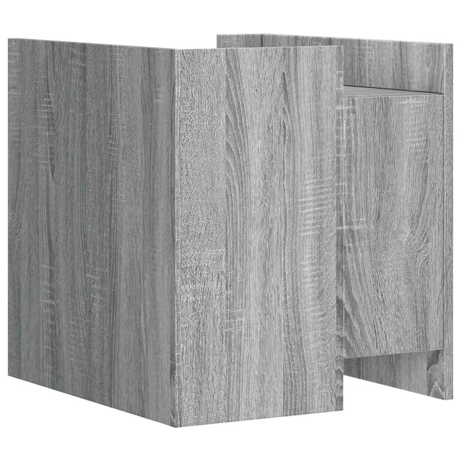 Table de chevet sonoma gris 45x50x50 cm bois d'ingénierie - 6