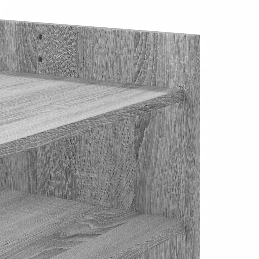 Table basse sonoma gris 80x50x50 cm bois d'ingénierie - 8