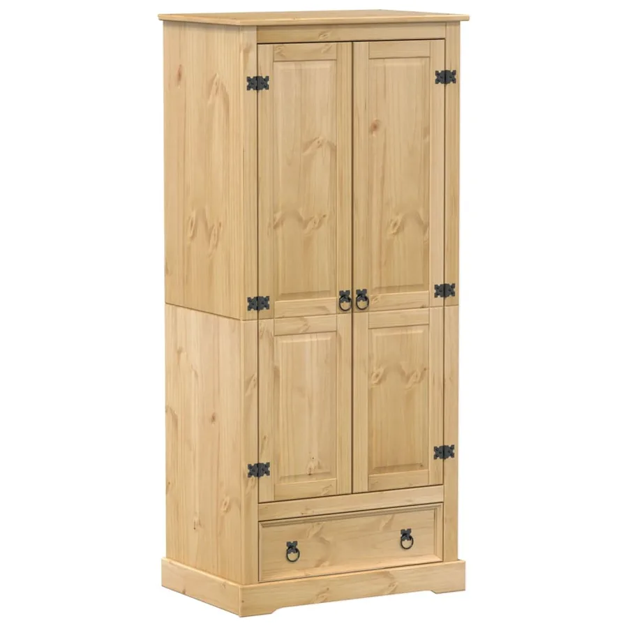Garde-robe Corona 76x50x170 cm bois de pin massif - 2