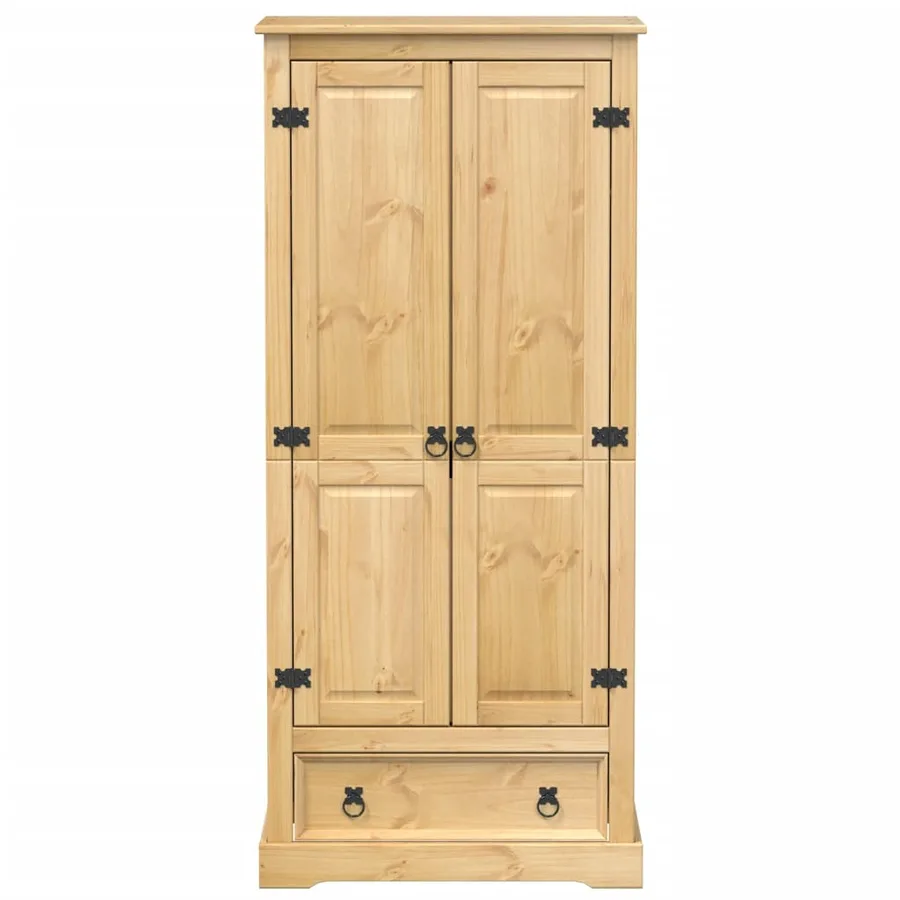 Garde-robe Corona 76x50x170 cm bois de pin massif - 4