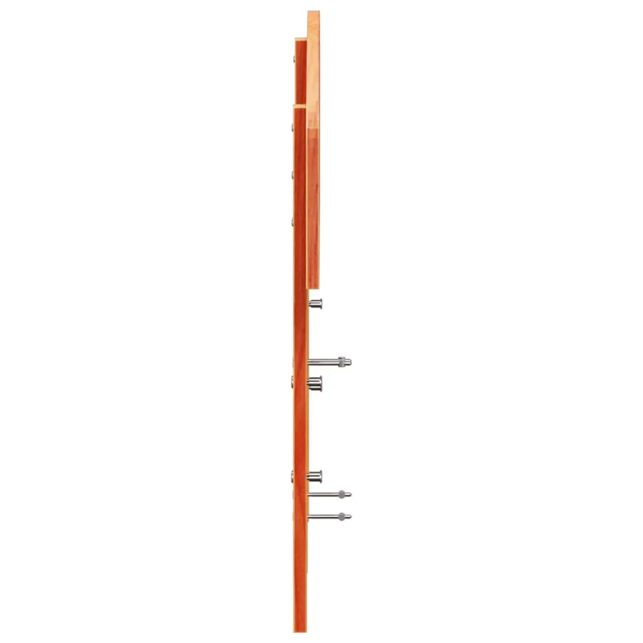Tête de lit cire marron 140 cm bois massif de pin - 5