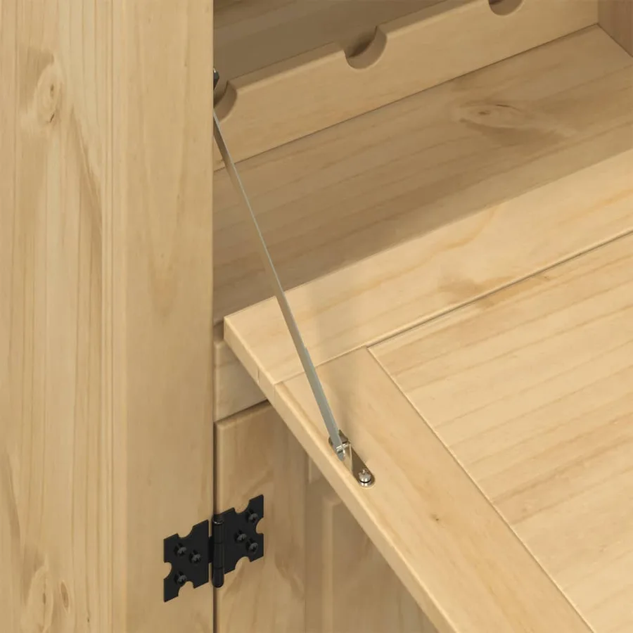 Armoire à vin Corona 97x45x114 cm bois de pin massif - 7
