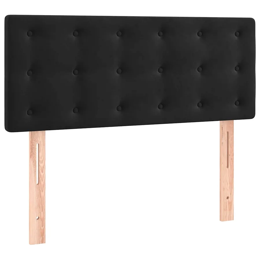 Tête de lit Noir 100x5x78/88 cm Velours - 2