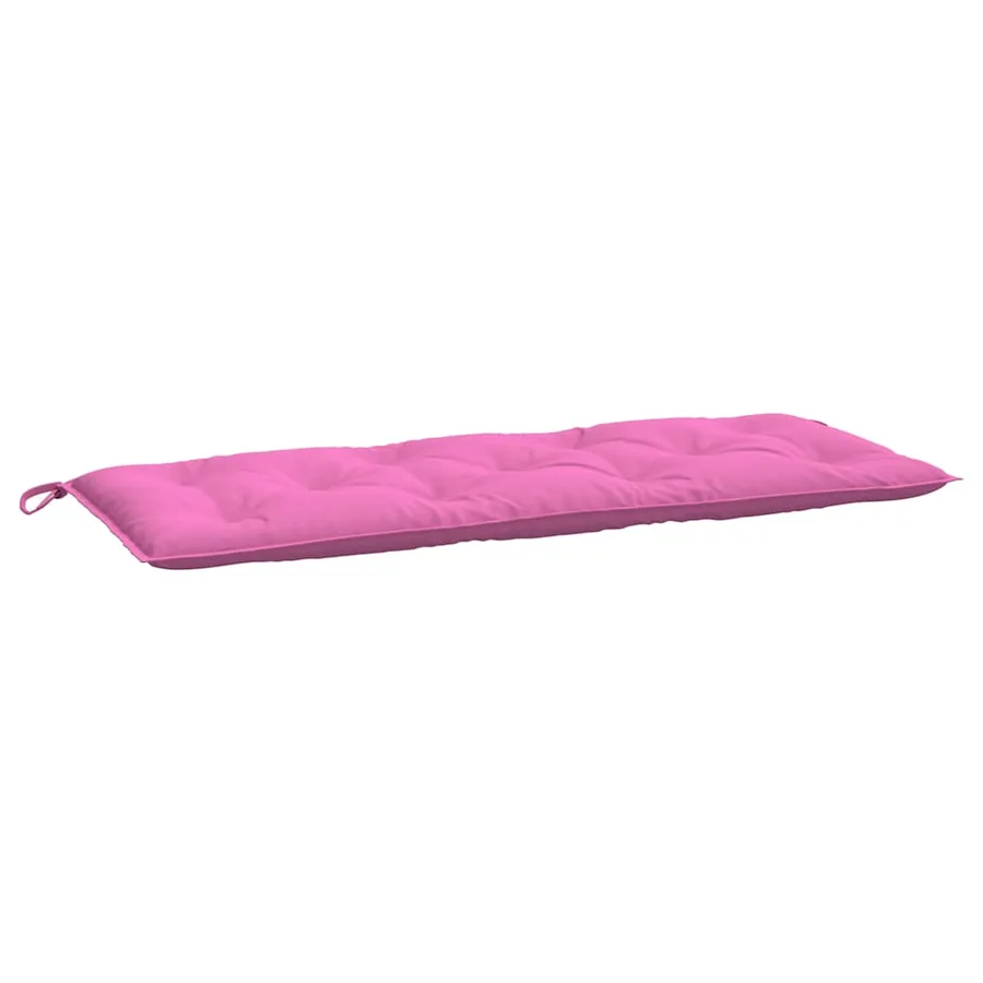 Coussins de banc de jardin lot de 2 rose 120x50x7 cm tissu - 5