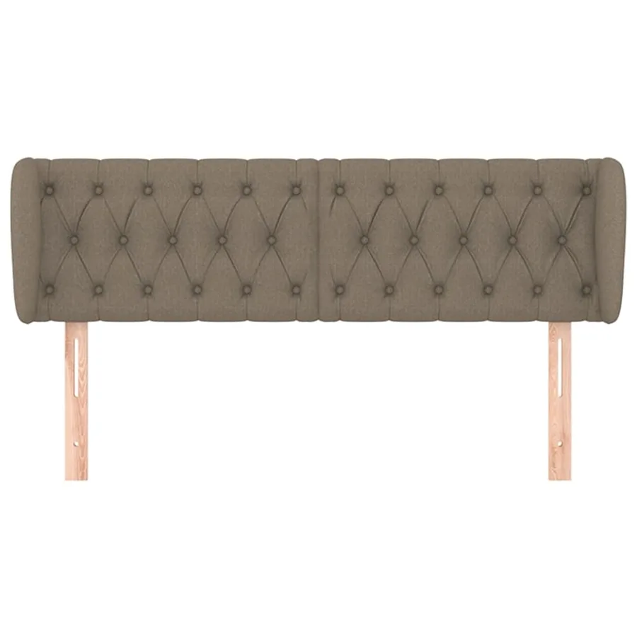 Tête de lit avec oreilles Taupe 163x23x78/88 cm Tissu - 3
