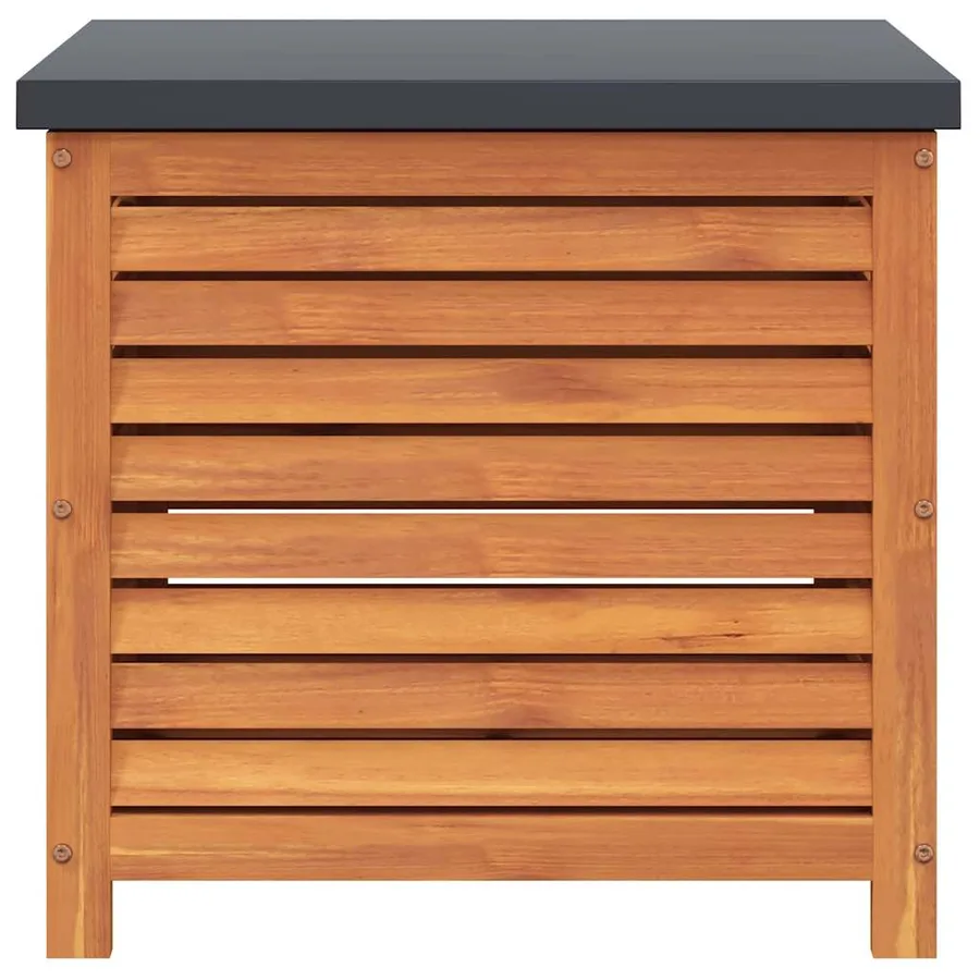 Boîte de rangement de jardin 60x50x55 cm bois d'eucalyptus - 4