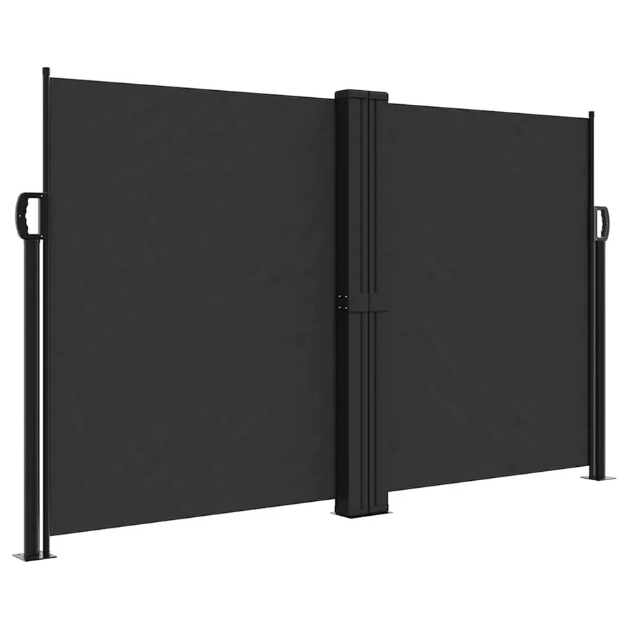 Auvent latéral rétractable noir 140x1000 cm - 2