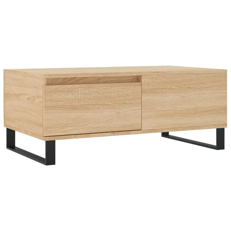 Table basse Chêne sonoma 90x50x36,5 cm Bois d'ingénierie - 2