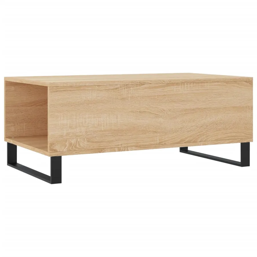 Table basse Chêne sonoma 90x50x36,5 cm Bois d'ingénierie - 8