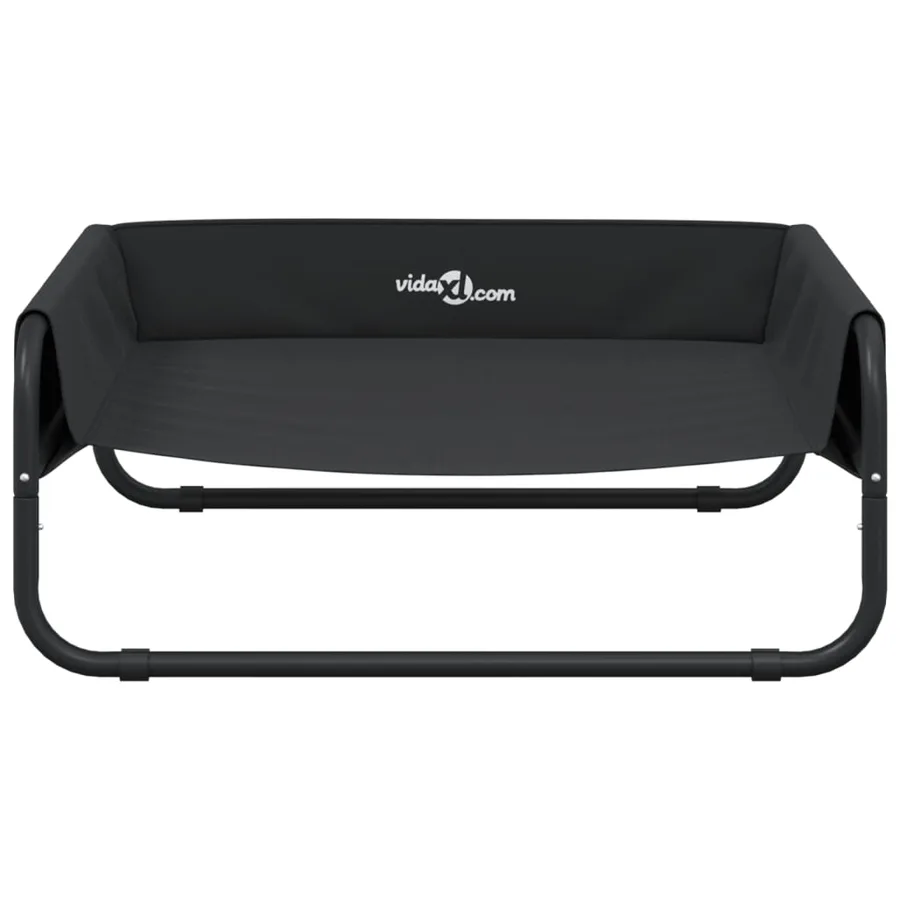 Lit surélevé pour chien anthracite tissu Oxford et acier - 5