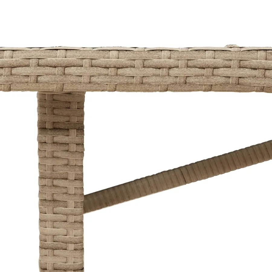 Table de jardin avec dessus en bois d'acacia beige 190x80x74 cm - 9