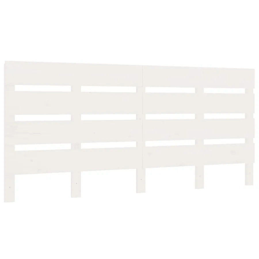 Cadre de lit sans matelas blanc 200x200 cm bois massif de pin - 9