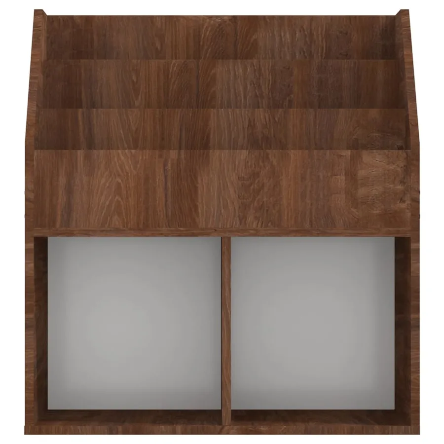 Porte-revue pour enfants Chêne marron 71x30x78,5 cm - 5