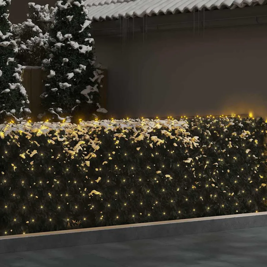 Filet lumineux blanc chaud de Noël 3x2 m 204 LED Int/extérieur - 3