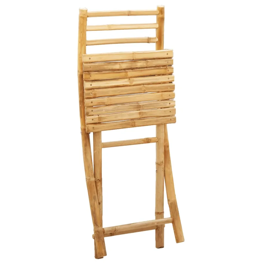 Chaises pliables de jardin lot de 6 43x54x88 cm bambou - 8