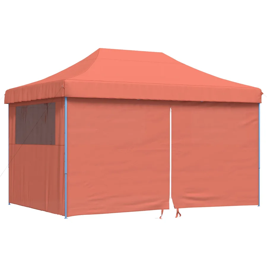 Tente de réception pliable escamotable avec 4 parois latérales - 2