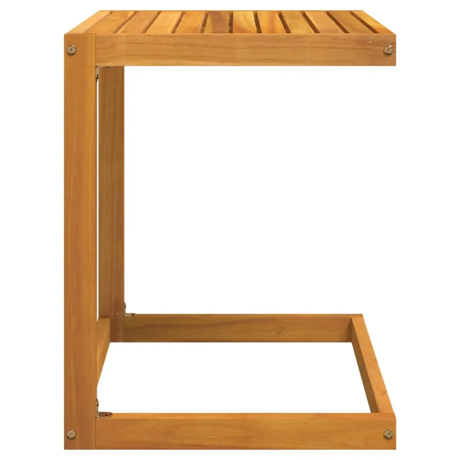 vidaXL Table en forme de C 42x40x50 cm bois massif d'acacia - 5