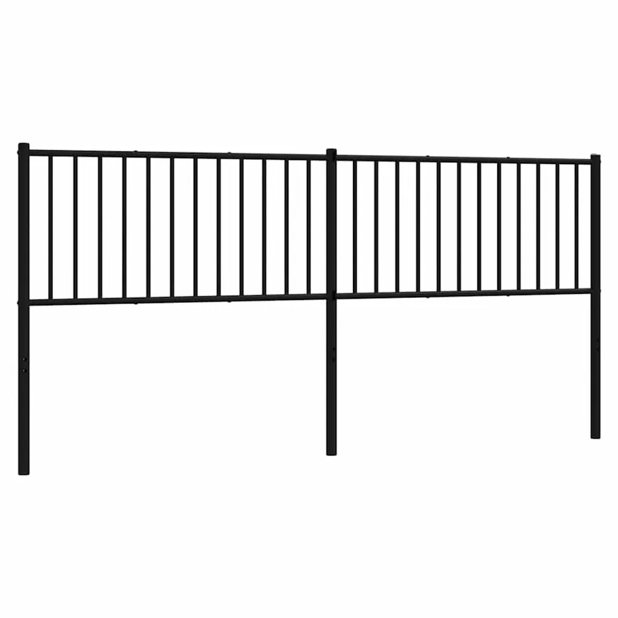 Tête de lit de remplacement métal noir 193 cm - 2