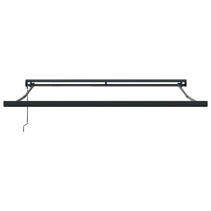 Auvent rétractable jaune et blanc 3x2,5 m tissu et aluminium - 5
