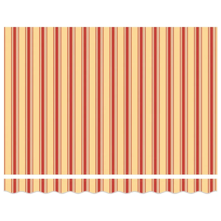 Auvent rétractable jaune et blanc 3x2,5 m tissu et aluminium - 9
