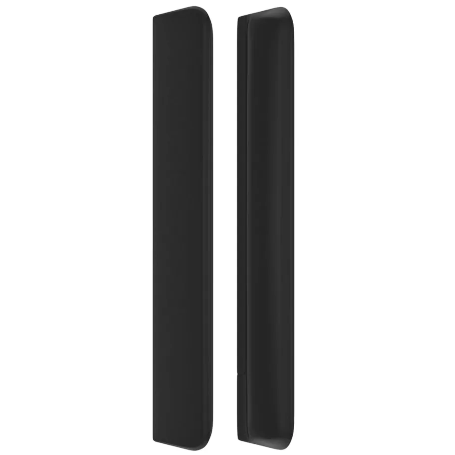 Tête de lit avec oreilles Noir 83x16x118/128 cm Similicuir - 4
