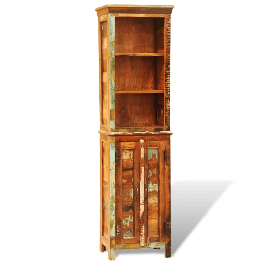 Bibliothèque Bois massif de récupération Vintage