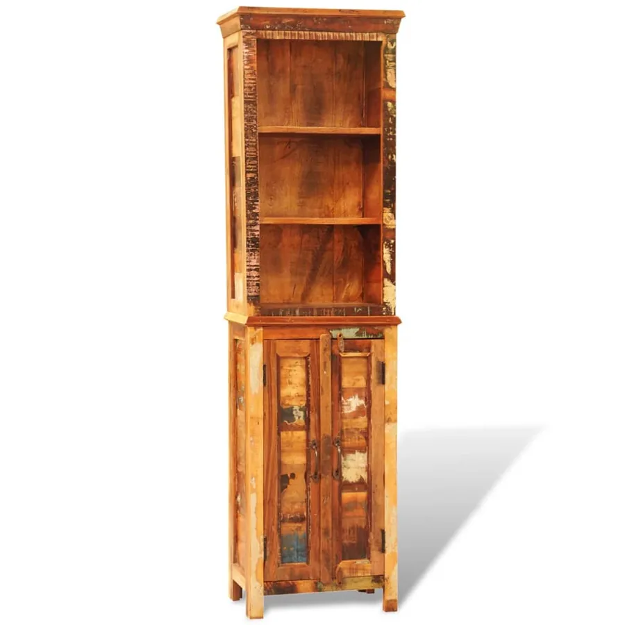 Bibliothèque Bois massif de récupération Vintage - 10