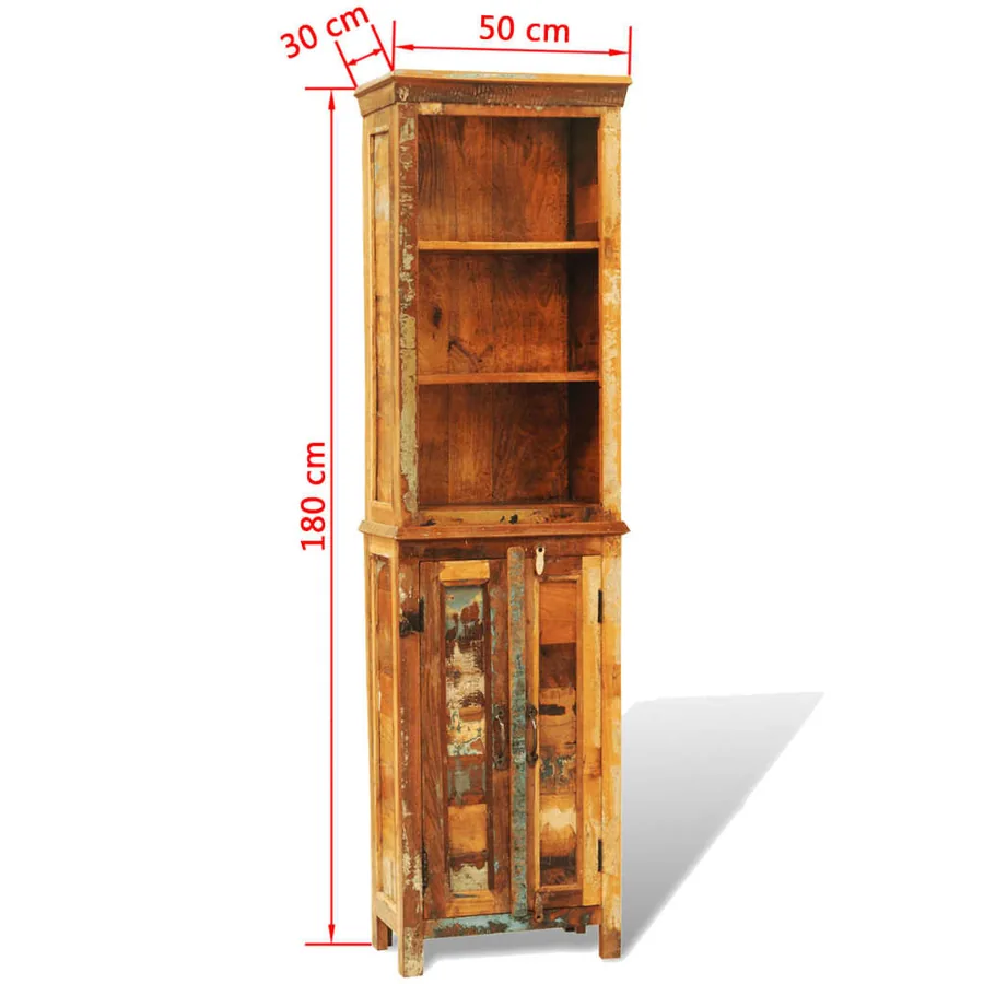 Bibliothèque Bois massif de récupération Vintage - 8