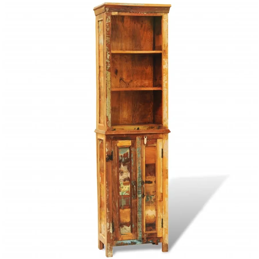 Bibliothèque Bois massif de récupération Vintage - 9