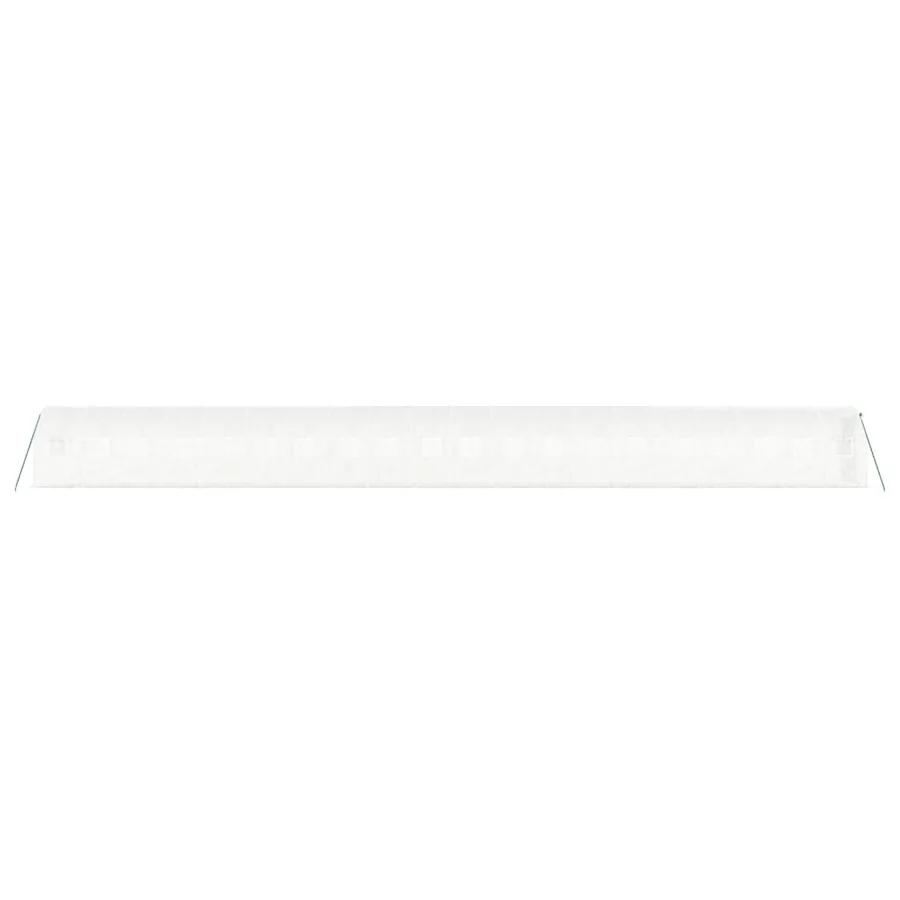 Serre avec cadre en acier blanc 40 m² 20x2x2 m - 5