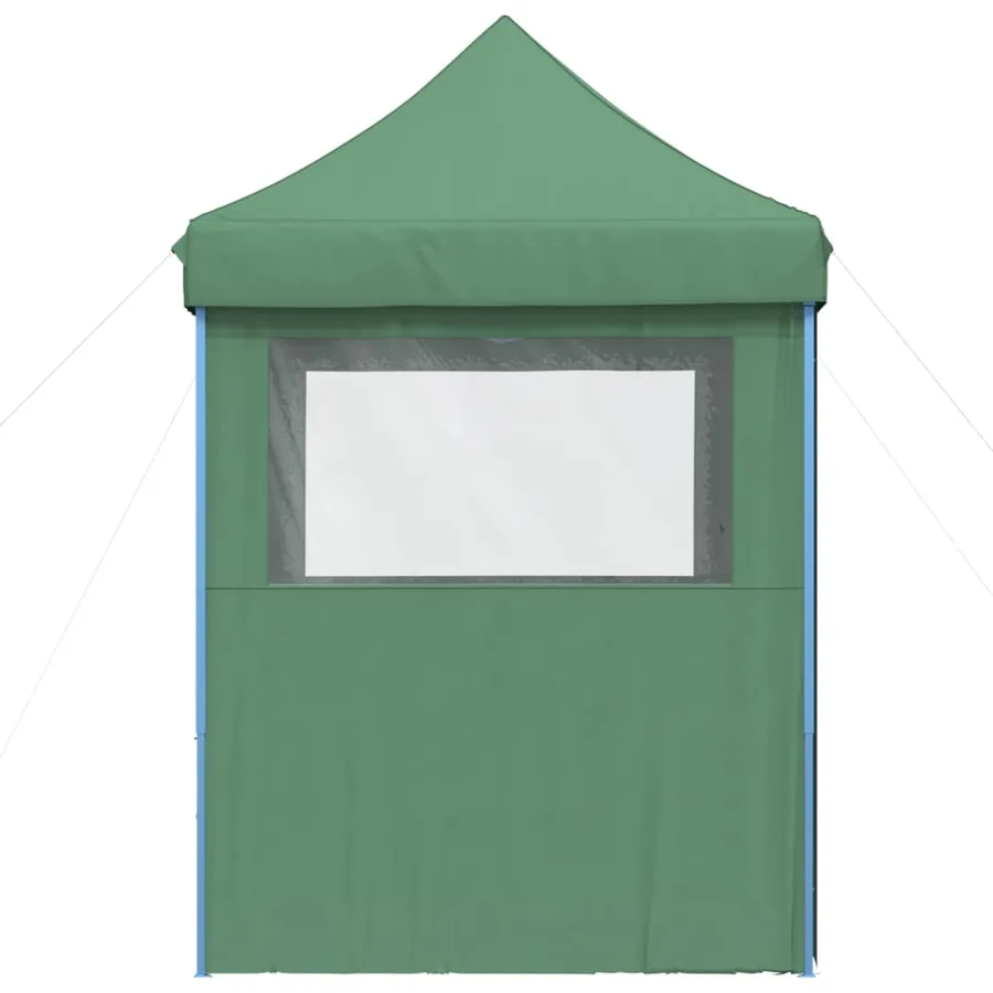 Tente de réception pliable escamotable 4 parois latérales vert - 4